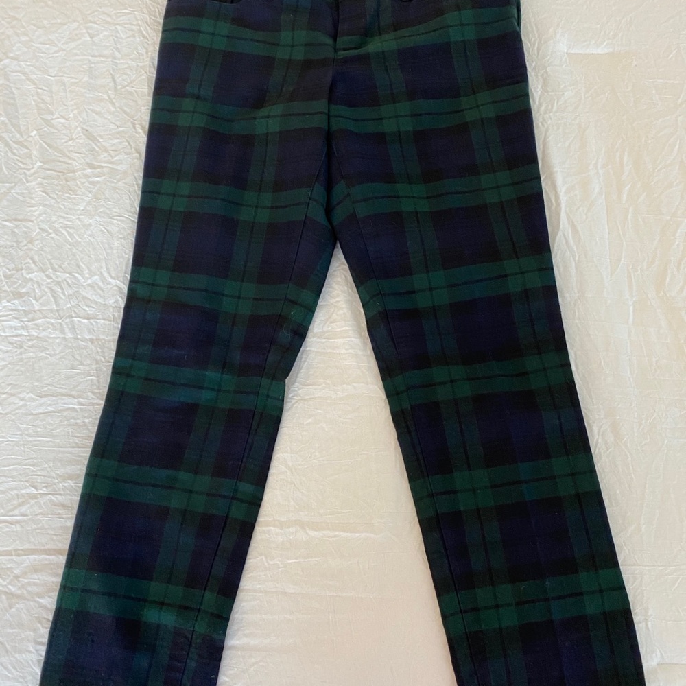 Banana Republic black watch plaid pants